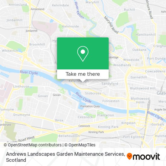 Andrews Landscapes Garden Maintenance Services map