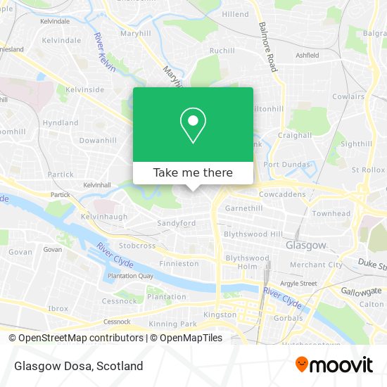 Glasgow Dosa map