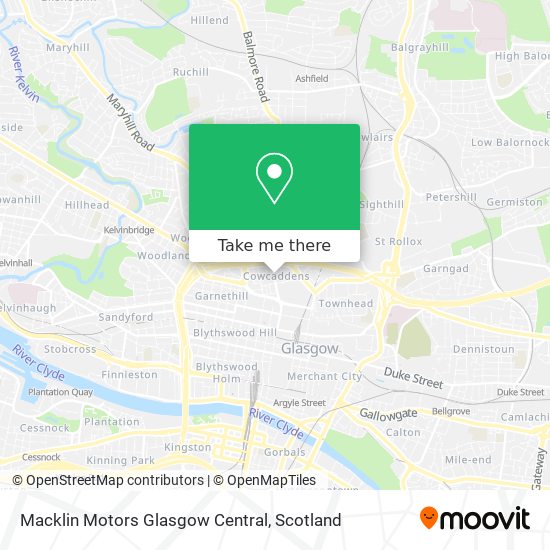 Macklin Motors Glasgow Central map