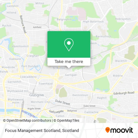 Focus Management Scotland map