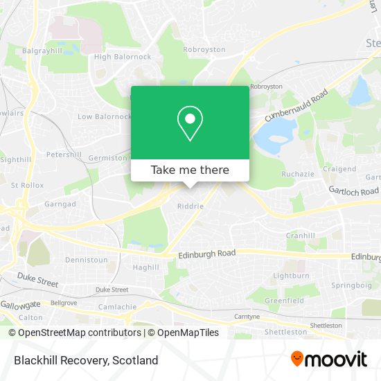 Blackhill Recovery map