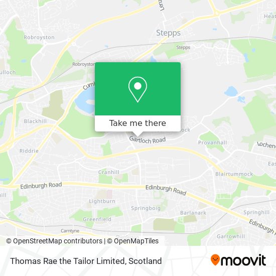 Thomas Rae the Tailor Limited map