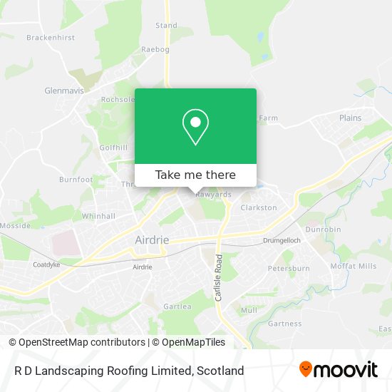 R D Landscaping Roofing Limited map