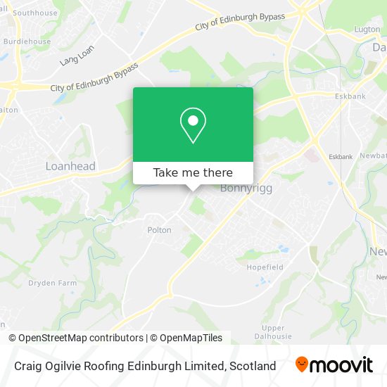 Craig Ogilvie Roofing Edinburgh Limited map