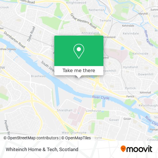 Whiteinch Home & Tech map