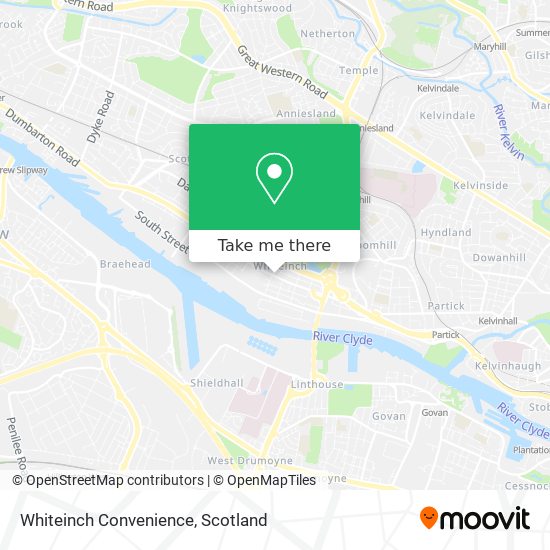 Whiteinch Convenience map