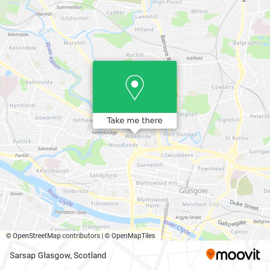 Sarsap Glasgow map