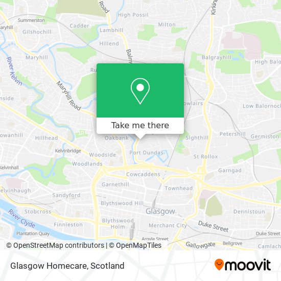 Glasgow Homecare map