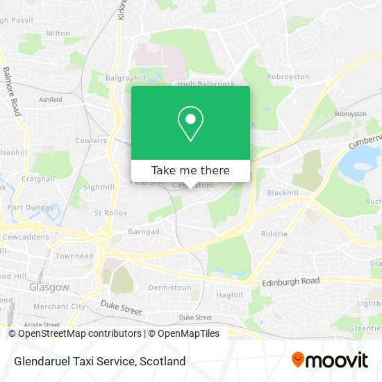 Glendaruel Taxi Service map
