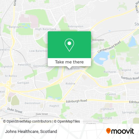 Johns Healthcare map