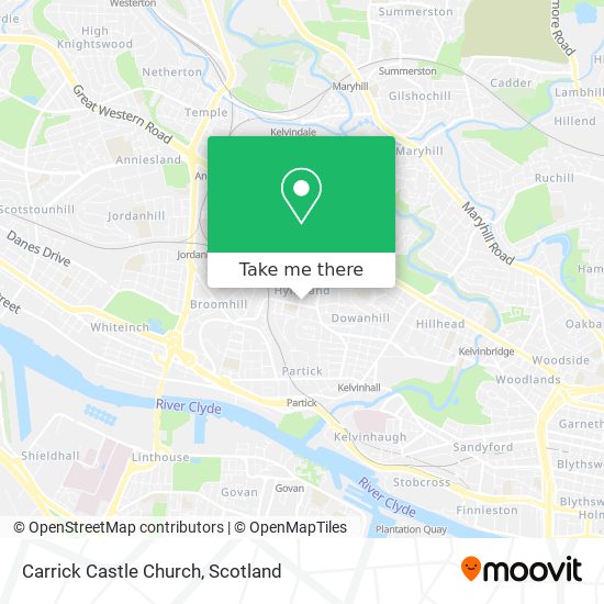 Carrick Castle Church map