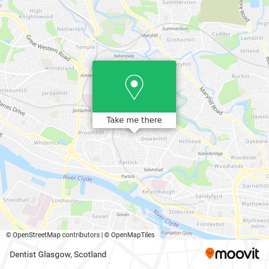 Dentist Glasgow map