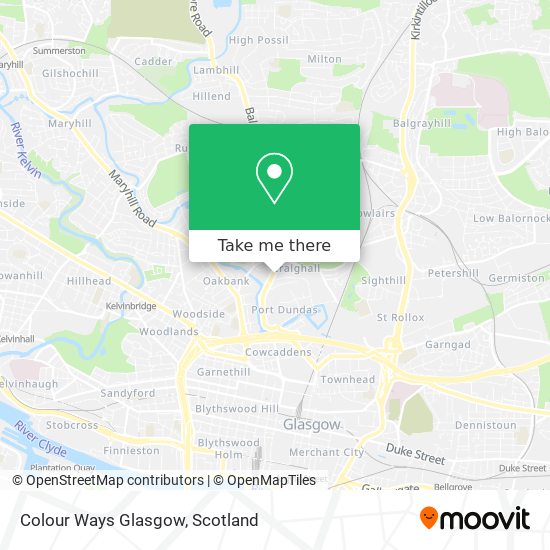 Colour Ways Glasgow map