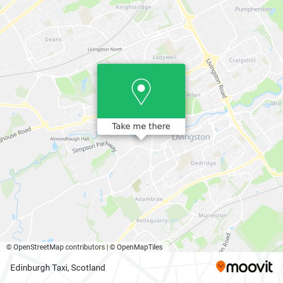 Edinburgh Taxi map