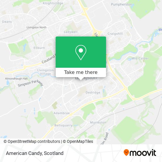 American Candy map