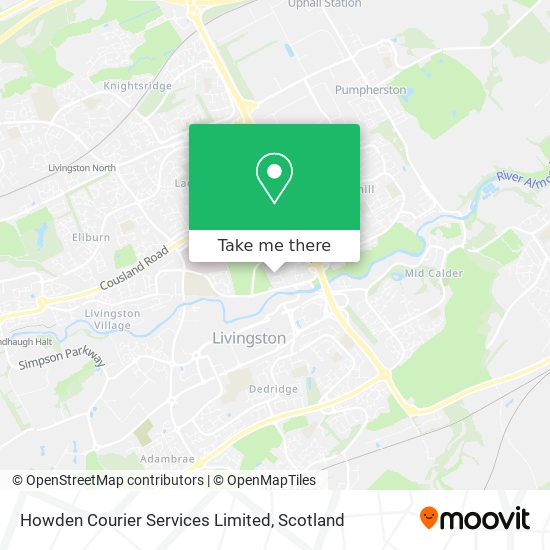 Howden Courier Services Limited map