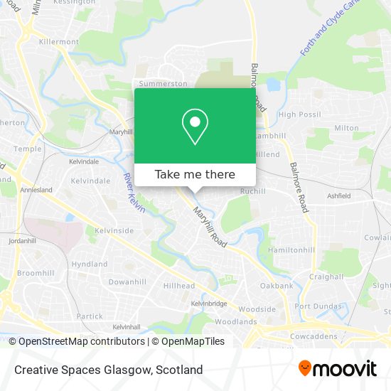 Creative Spaces Glasgow map