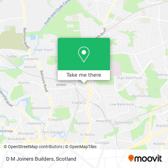 D M Joiners Builders map