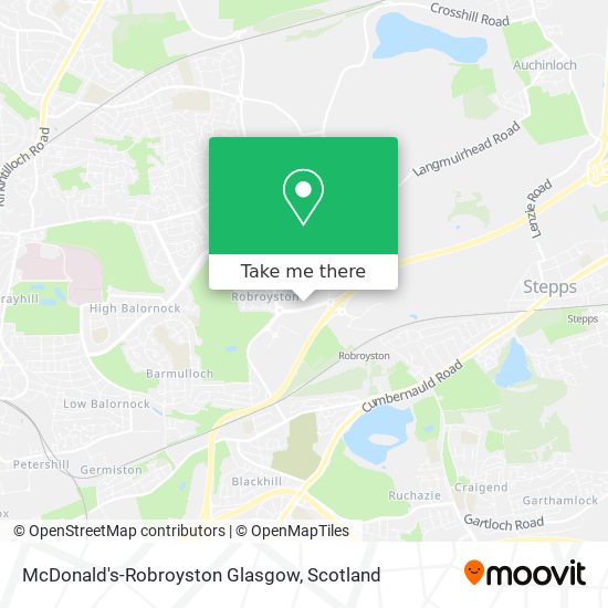 McDonald's-Robroyston Glasgow map