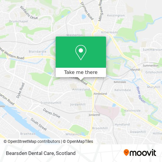 Bearsden Dental Care map