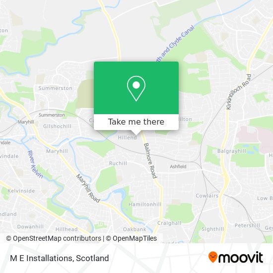 M E Installations map