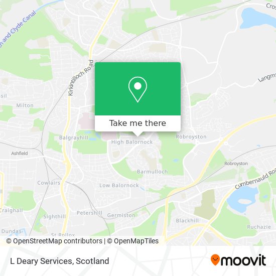 L Deary Services map