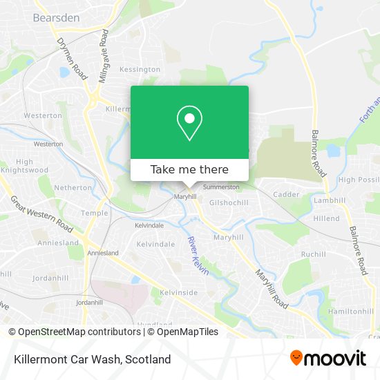 Killermont Car Wash map