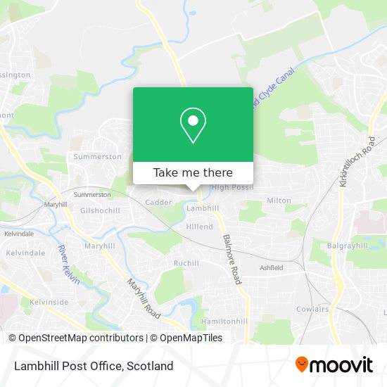 Lambhill Post Office map