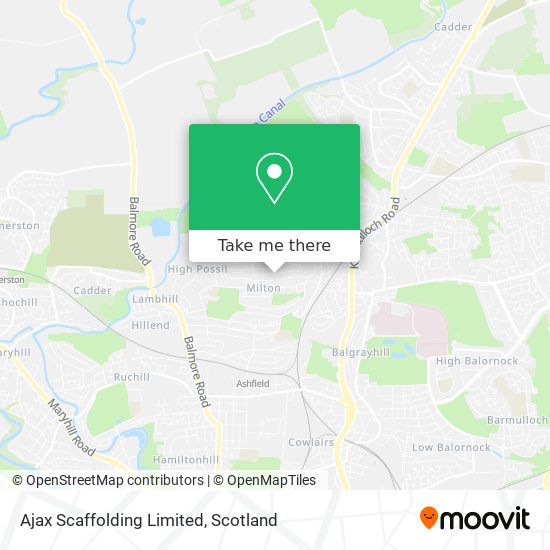 Ajax Scaffolding Limited map