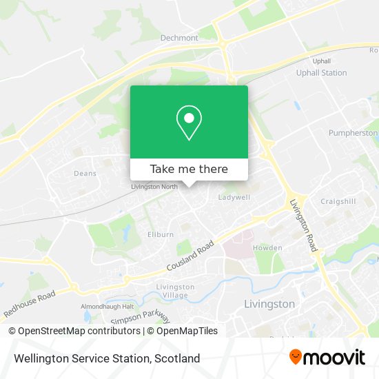 Wellington Service Station map