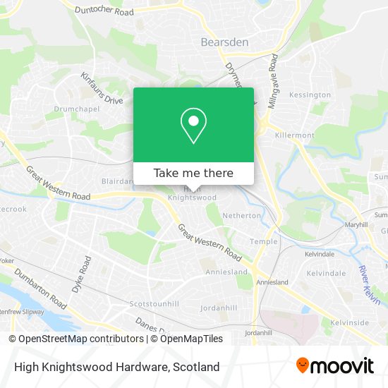 High Knightswood Hardware map