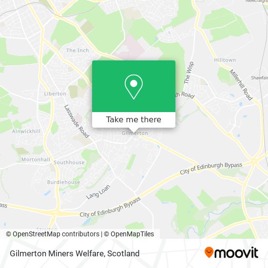 Gilmerton Miners Welfare map