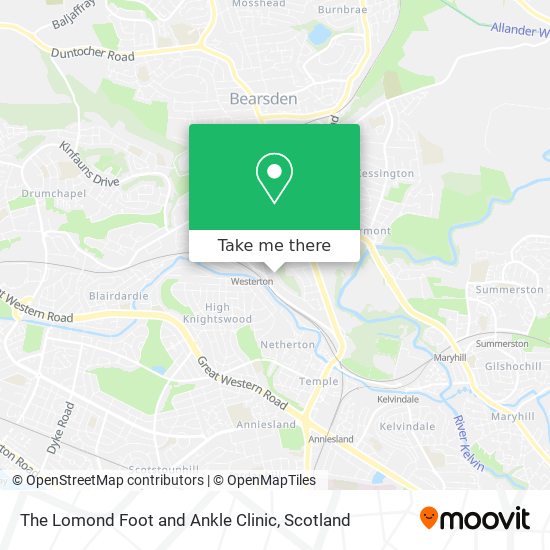 The Lomond Foot and Ankle Clinic map