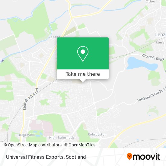 Universal Fitness Exports map