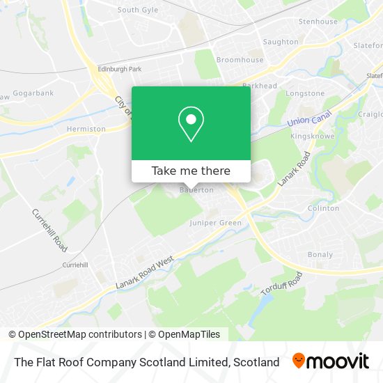 The Flat Roof Company Scotland Limited map