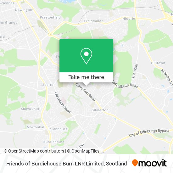 Friends of Burdiehouse Burn LNR Limited map