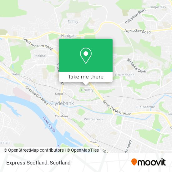 Express Scotland map