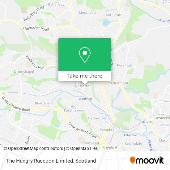 The Hungry Raccoon Limited map