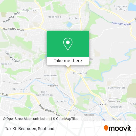 Tax XL Bearsden map