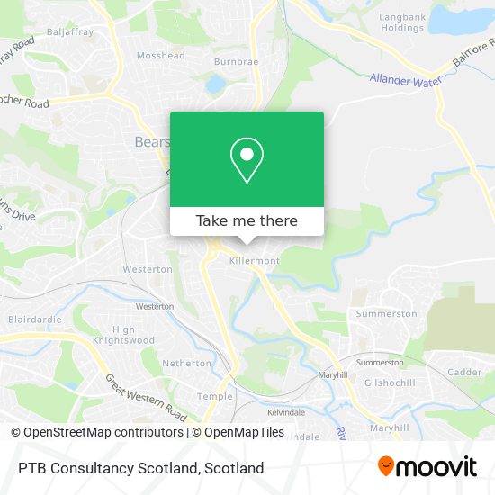 PTB Consultancy Scotland map