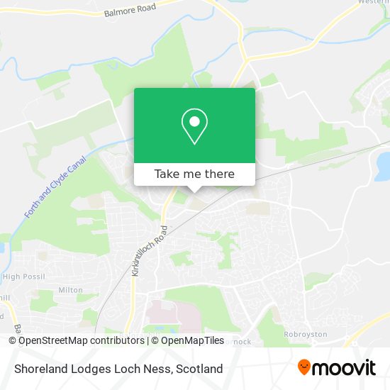 Shoreland Lodges Loch Ness map