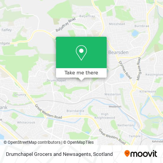 Drumchapel Grocers and Newsagents map