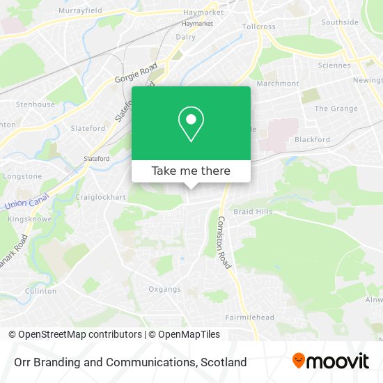 Orr Branding and Communications map