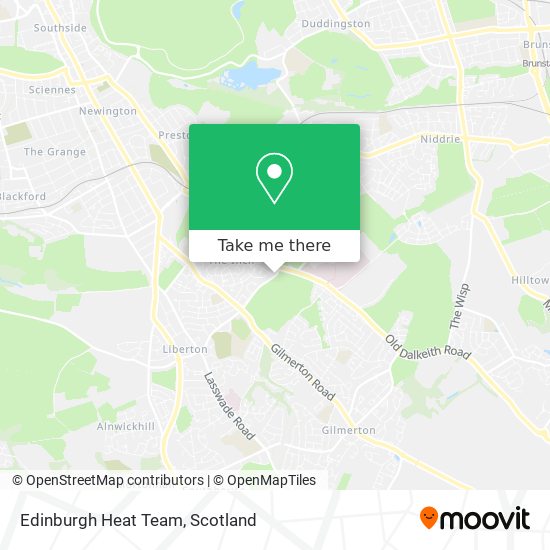 Edinburgh Heat Team map