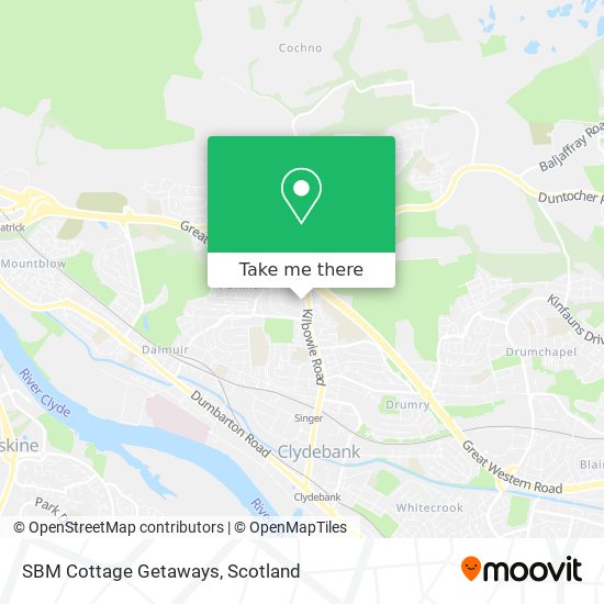SBM Cottage Getaways map