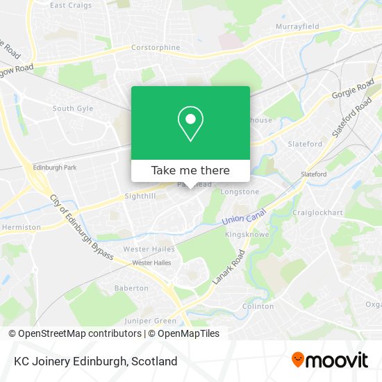 KC Joinery Edinburgh map