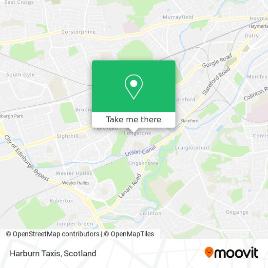 Harburn Taxis map