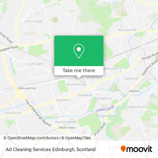 Ad Cleaning Services Edinburgh map