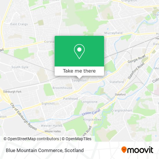 Blue Mountain Commerce map