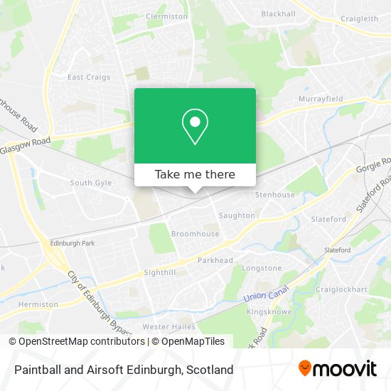 Paintball and Airsoft Edinburgh map